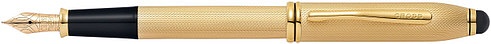 Ручка перьевая со стилусом<br/>Townsend® Stylus Brushed 23K Heavy Gold Plate<br/>AT0046-42MD Ручка перьевая со стилусом<br/>Townsend® Stylus Brushed 23K Heavy Gold Plate<br/>AT0046-42MD