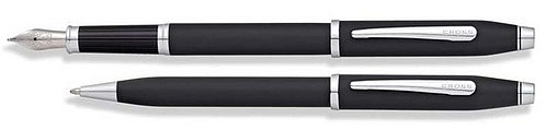 Набор: шариковая ручка и перьевая ручка<br/>Century® II Black Soft Touch<br/>AT0087WG-98MS Набор: шариковая ручка и перьевая ручка<br/>Century® II Black Soft Touch<br/>AT0087WG-98MS