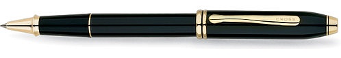 Ручка-роллер<br/>Townsend® Black Lacquer / 23R Gold Plated<br/>575 Ручка-роллер<br/>Townsend® Black Lacquer / 23R Gold Plated<br/>575