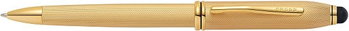 Ручка шариковая со стилусом<br/>Townsend® Stylus Brushed 23K Heavy Gold Plate<br/>AT0042-42 Ручка шариковая со стилусом<br/>Townsend® Stylus Brushed 23K Heavy Gold Plate<br/>AT0042-42