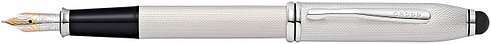 Ручка перьевая со стилусом<br/>Townsend® Stylus Brushed Platinum Plate<br/>AT0046-43MD Ручка перьевая со стилусом<br/>Townsend® Stylus Brushed Platinum Plate<br/>AT0046-43MD