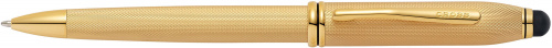 Ручка шариковая со стилусом<br/>Townsend® Stylus Brushed 23K Heavy Gold Plate<br/>AT0042-42 Ручка шариковая со стилусом<br/>Townsend® Stylus Brushed 23K Heavy Gold Plate<br/>AT0042-42