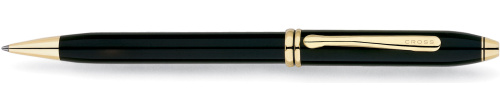 Ручка шариковая<br/>Townsend® Black Lacquer / 23K Gold Plated<br/>572