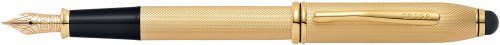 Ручка перьевая со стилусом<br/>Townsend® Stylus Brushed 23K Heavy Gold Plate<br/>AT0046-42MD