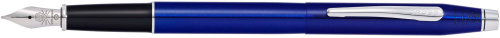 Ручка перьевая<br/>Classic Century® Translucent Blue Lacquer/Chrome<br/>AT0086-112FS Ручка перьевая<br/>Classic Century® Translucent Blue Lacquer/Chrome<br/>AT0086-112FS
