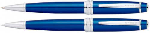 Набор: Ручка шариковая и механический карандаш<br/>Bailey Blue Lacquer Limited Finish<br/>AT0451-12 Набор: Ручка шариковая и механический карандаш<br/>Bailey Blue Lacquer Limited Finish<br/>AT0451-12