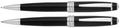 Набор: шариковая ручка и механический карандаш<br/>Bailey Black Lacquer<br/>AT0451-7 Набор: шариковая ручка и механический карандаш<br/>Bailey Black Lacquer<br/>AT0451-7