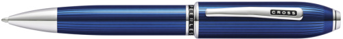 Ручка шариковая<br/>Peerless 125™ Translucent Quartz Blue Engraved Lacquer<br/>AT0702-14